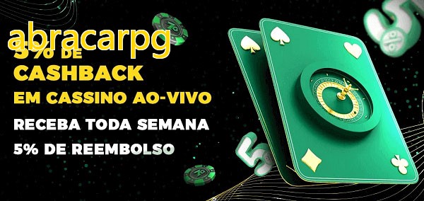 Promoções do cassino ao Vivo abracarpg
